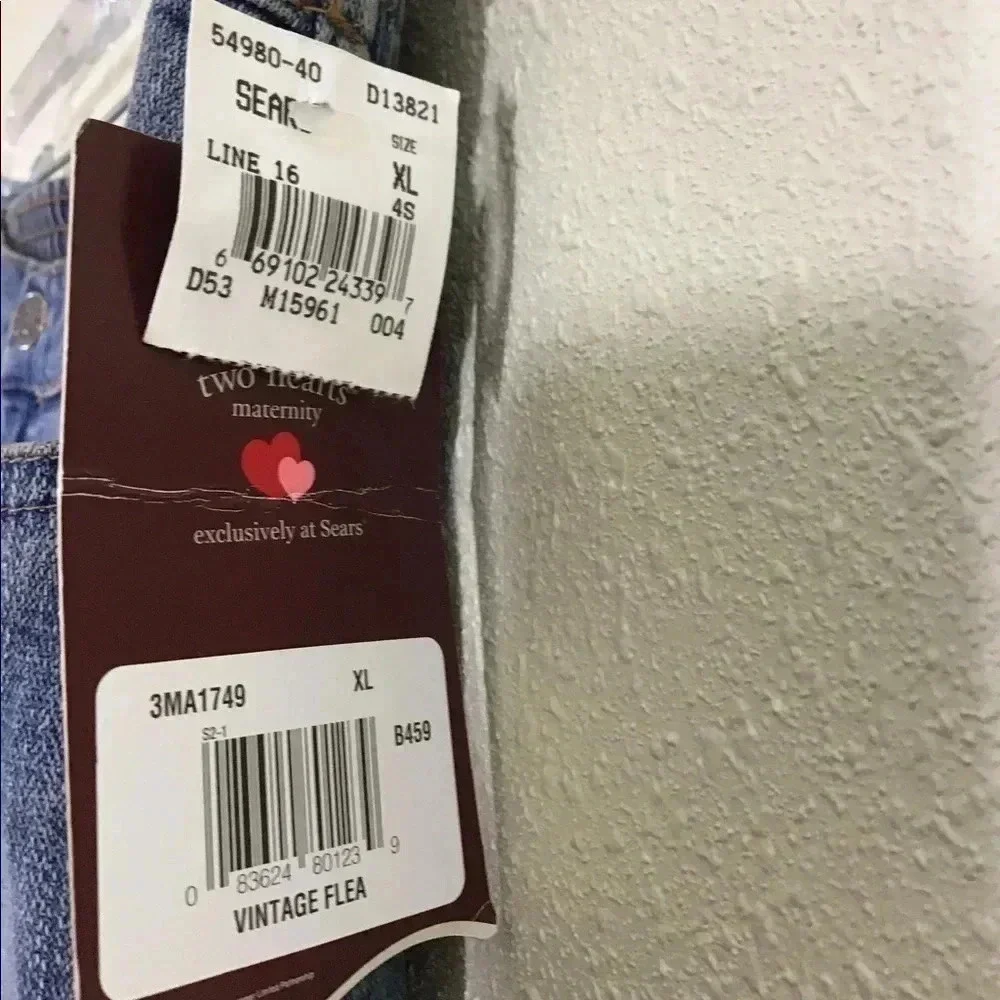 Lee No Belly Maternity Jeans Flare Leg Size XL